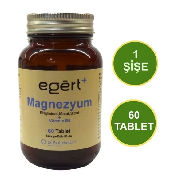 Egert Magnezyum Kompleksi ve Vit B6 (60 Tablet)